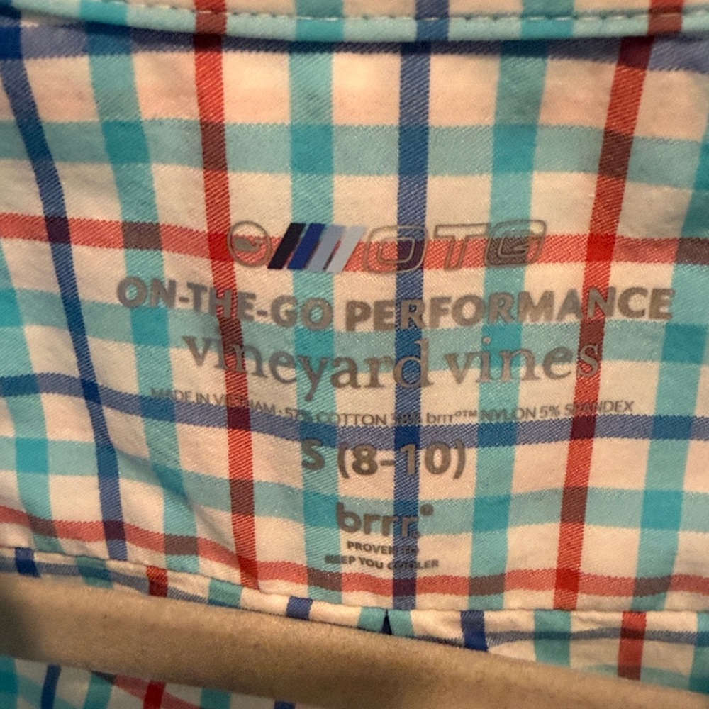 Vineyard Vines Boys On The Go Performance Shirt - Picture 5 of 5